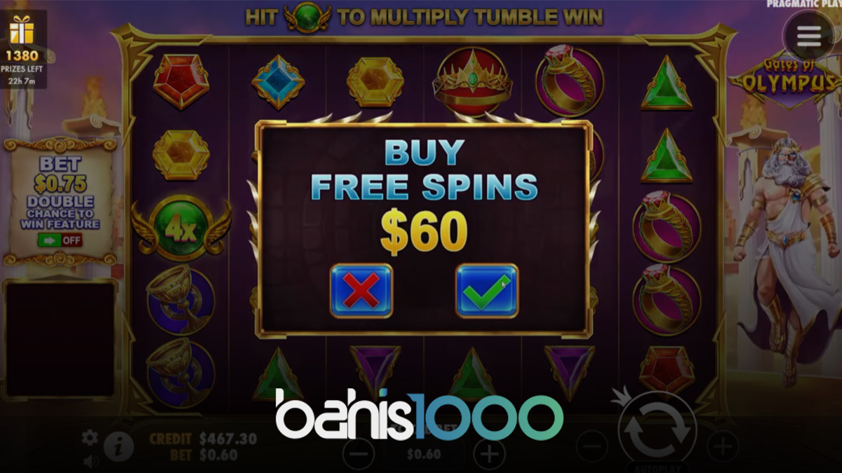 Bahis1000 Gate of Olympus Freespin!
